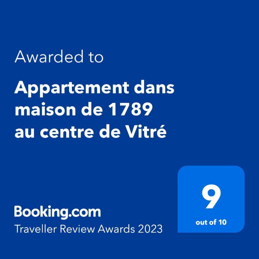 Appartement Dans Maison De 1789 Au Centre De Vitre Exterior photo